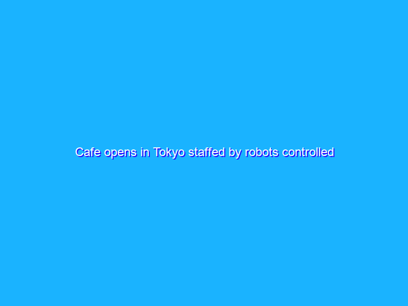 Cafe opens in Tokyo staffed by robots controlled by paralyzed people