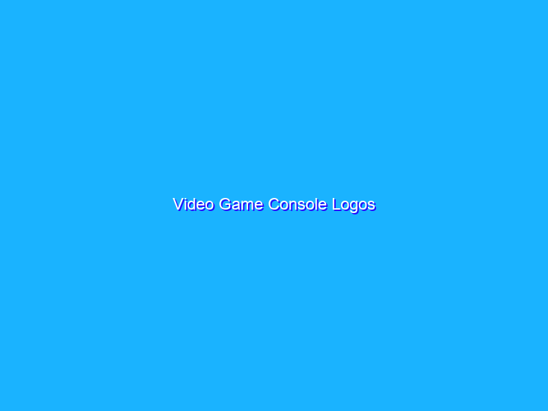 Video Game Console Logos