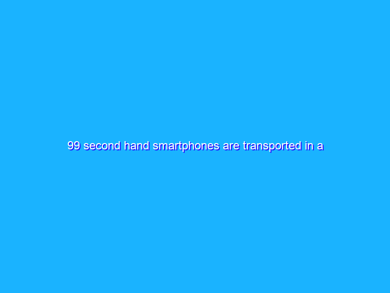 99 second hand smartphones are transported in a handcart to generate virtual traffic jam in Google Maps