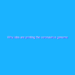 Why labs are printing the coronavirus genome