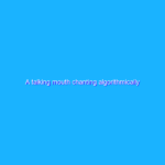 A talking mouth chanting algorithmically generated prayers
