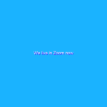 We live in Zoom now