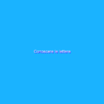 Conoscere le lettere