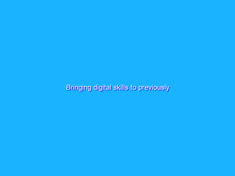 Bringing digital skills to previously incarcerated jobseekers