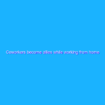 Coworkers become allies while working from home
