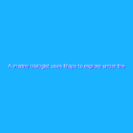 A marine biologist uses Maps to explore under the sea A marine biologist uses Maps to explore under the sea