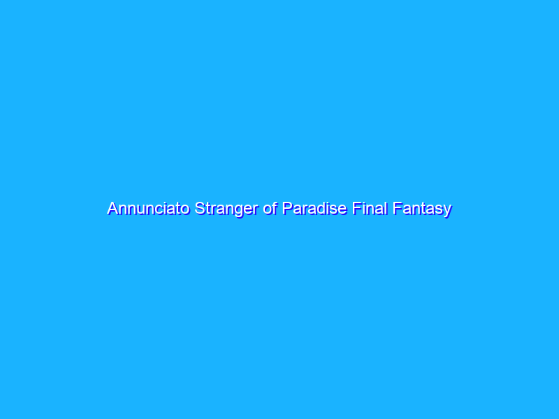 Annunciato Stranger of Paradise Final Fantasy Origin. Demo disponibile