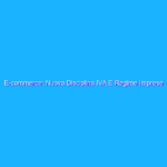 E-commerce: Nuova Disciplina IVA E Regime Imprese Extra UE