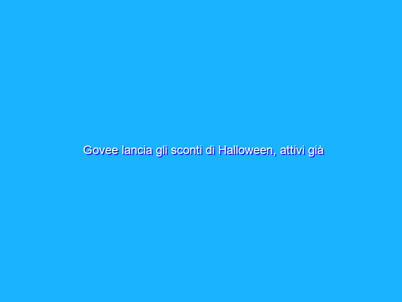 Govee lancia gli sconti di Halloween, attivi già da oggi