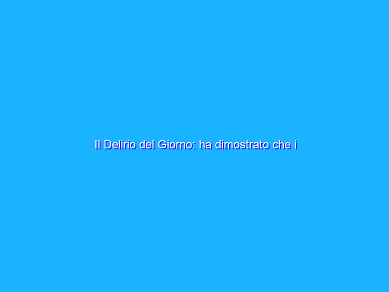 Il Delirio del Giorno: ha dimostrato che i vaccini sono inutili e che il cancro si cura con dieta e piante. Già che c’era ha inventato anche il moto perpetuo