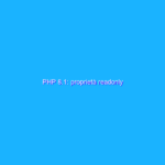PHP 8.1: proprietà readonly
