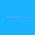 Questa bandiera per la Pace a 6€ è praticamente REGALATA