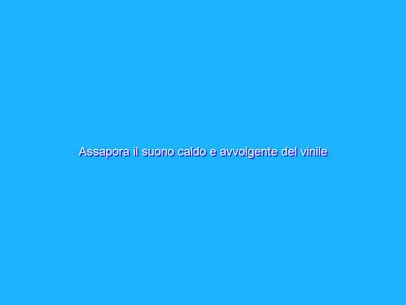Assapora il suono caldo e avvolgente del vinile con questo giradischi (54€)