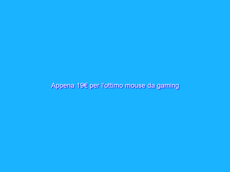 Appena 19€ per l’ottimo mouse da gaming Logitech G203 (-51%)