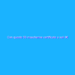Con queste 50 mascherine certificate a soli 9€ tuteli la salute dei tuoi bambini