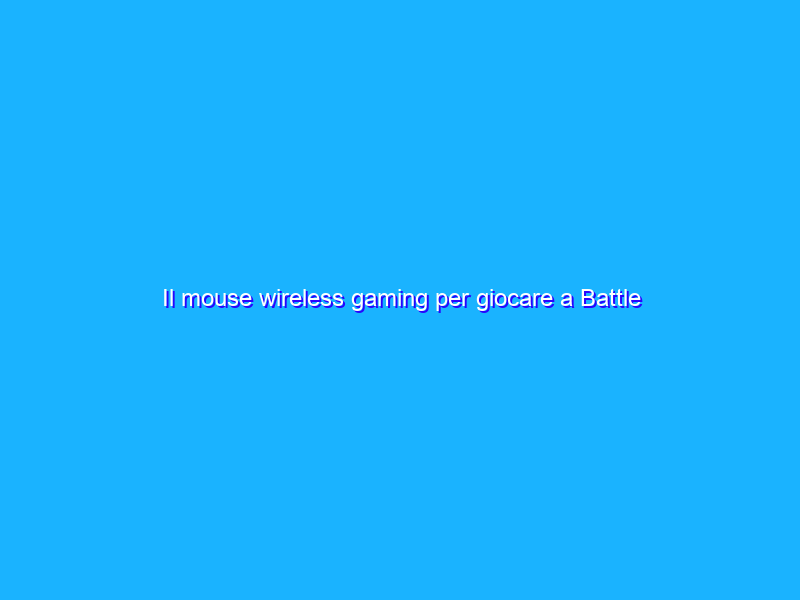 Il mouse wireless gaming per giocare a Battle Royale e Fortnite è SCONTATO del 50%