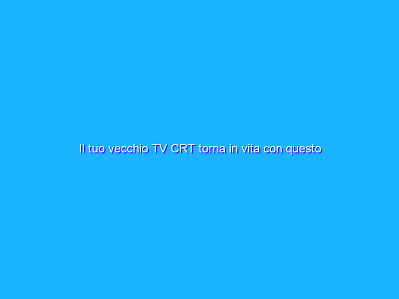 Il tuo vecchio TV CRT torna in vita con questo decoder digitale terrestre (21€)