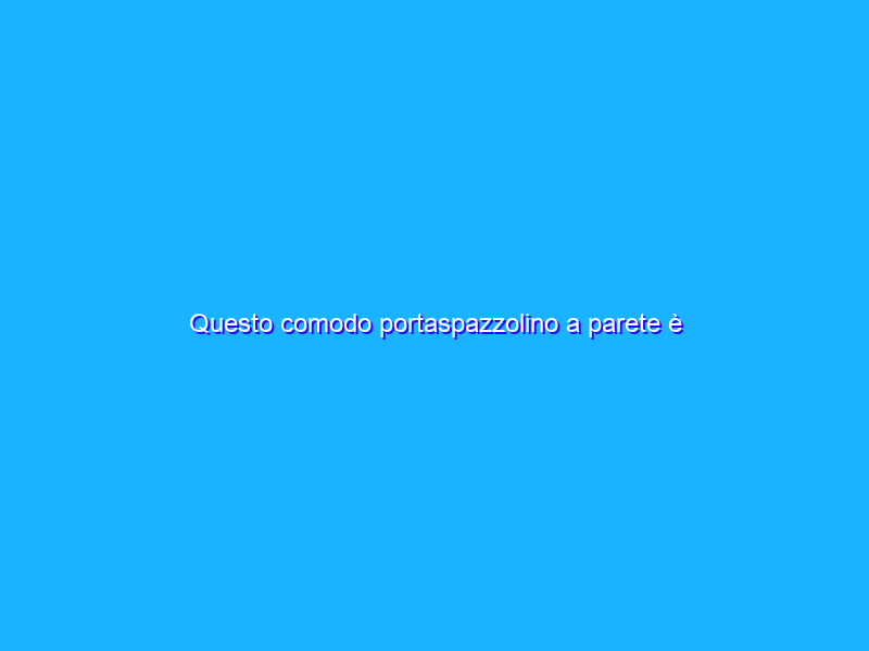 Questo comodo portaspazzolino a parete è milleusi e costa solo 18€