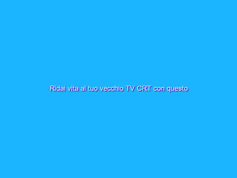 Ridai vita al tuo vecchio TV CRT con questo decoder digitale terrestre con SCART (19€)