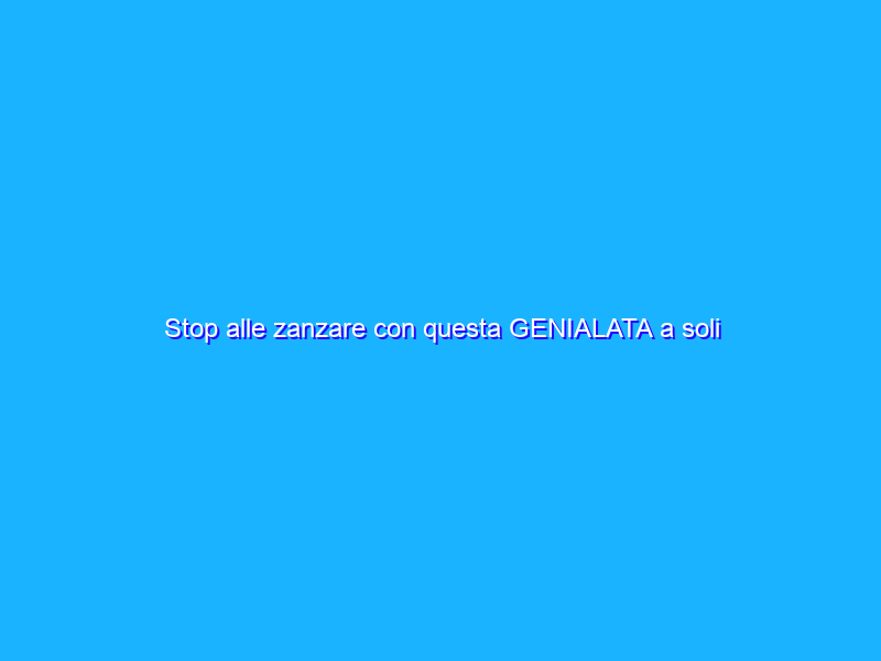 Stop alle zanzare con questa GENIALATA a soli 14€ via Amazon