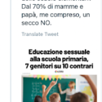 Antibufala: Salvini e il “sondaggio” sull’educazione sessuale alle elementari