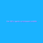 Con 32€ e questo compressore portatile dimentica le ruote sgonfie