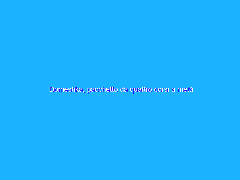 Domestika, pacchetto da quattro corsi a metà prezzo