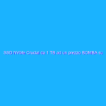 SSD NVMe Crucial da 1 TB ad un prezzo BOMBA su Amazon