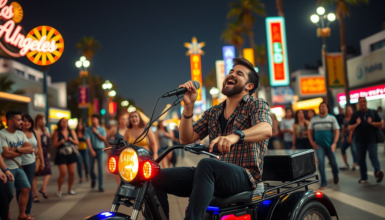 Damiano dei Måneskin conquista il web con il karaoke on the road a Los Angeles