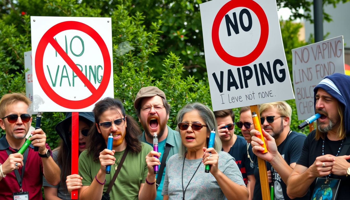Divieto e-cig all'aperto, reazioni forti degli svapatori contro la nuova norma