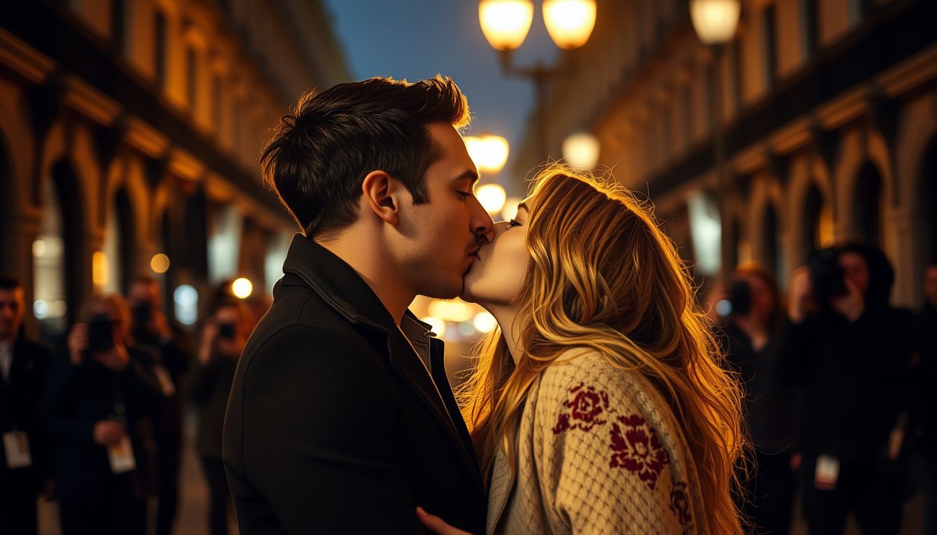 Eros Ramazzotti e Sofia Costantini: momento romantico sotto i flash dei fotografi