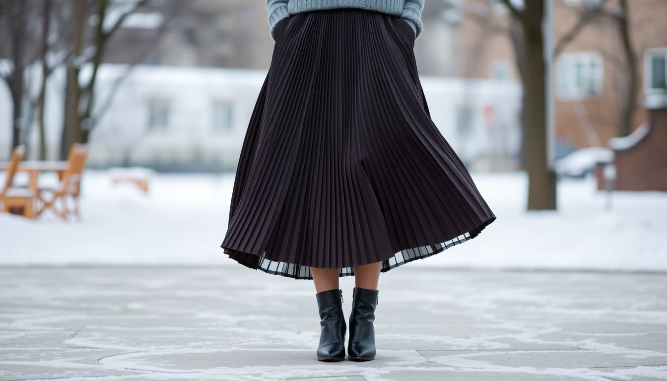 Gonna plissettata: stili audaci e abbinamenti originali per un look inverno sorprendente