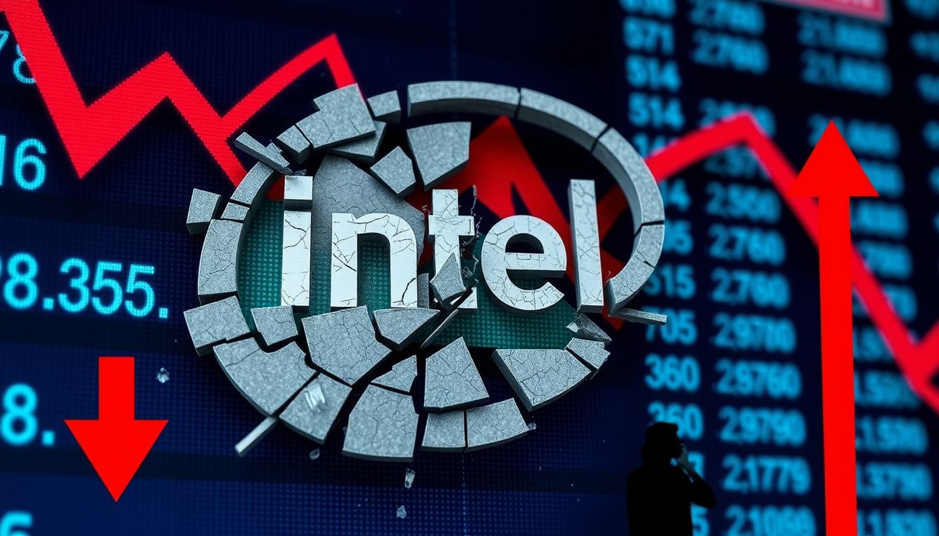 Intel in crisi: crollo delle azioni e incertezze su Wall Street