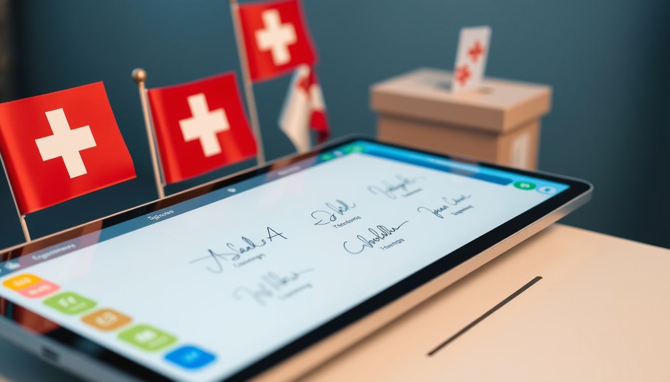 Raccolta firme digitali per votazioni in Svizzera approvata dal Senato