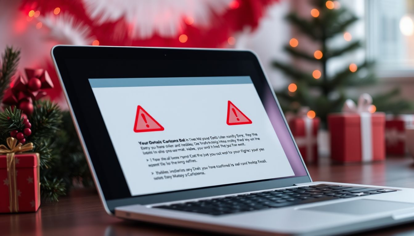 Truffa phishing durante le festività: proteggi i tuoi dati e scopri il messaggio