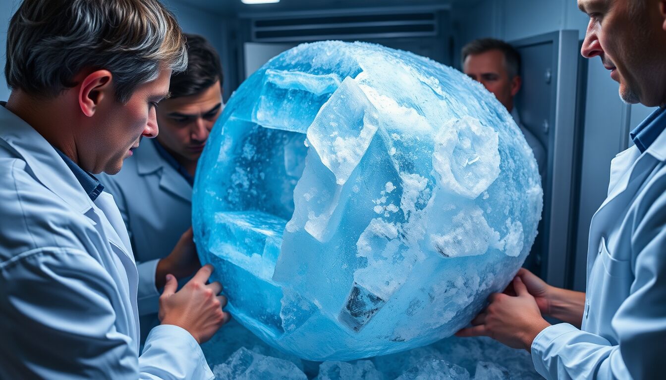 Arrivano in Svizzera i campioni di ghiaccio antico dall'Antartide per la ricerca scientifica