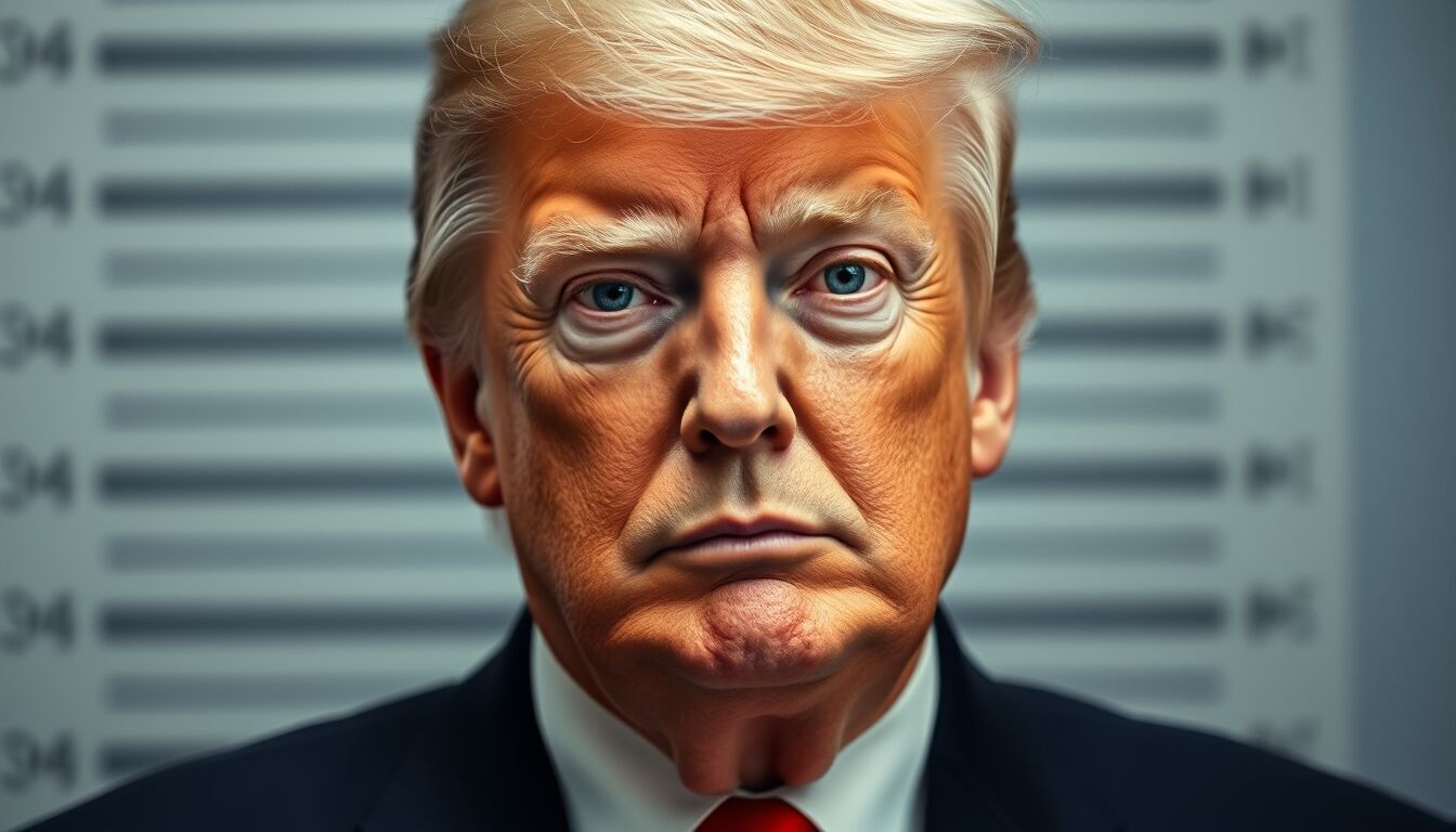 Il ritratto di Trump alla Casa Bianca ricorda molto il suo arresto, internet reagisce