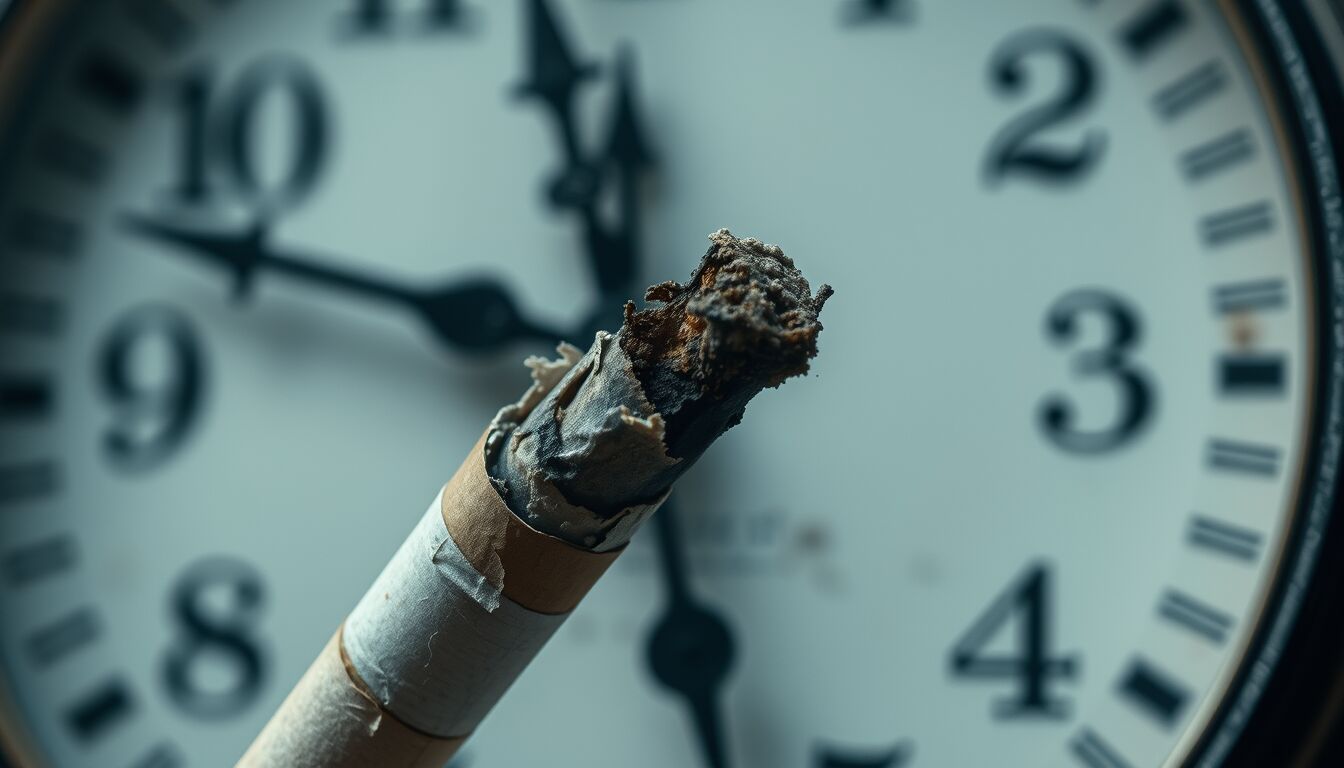 Ogni sigaretta sottrae tempo prezioso alla tua vita quotidiana