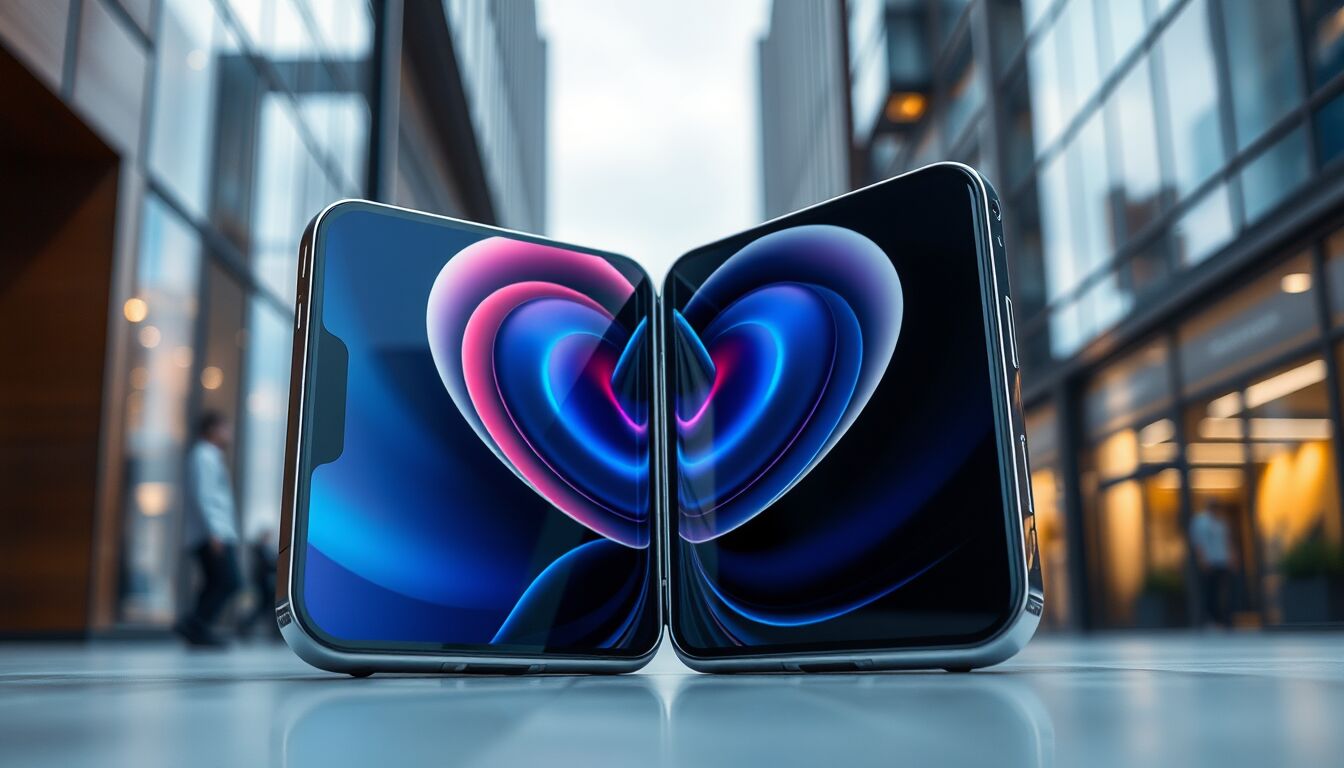 iPhone pieghevole con due display e fotocamera innovativa sotto lo schermo