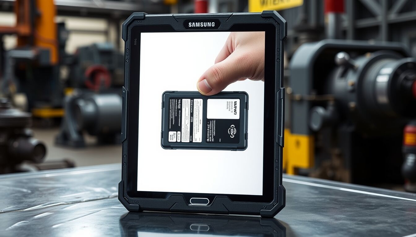 Tablet Samsung innovativo funziona anche senza batteria per un uso continuo