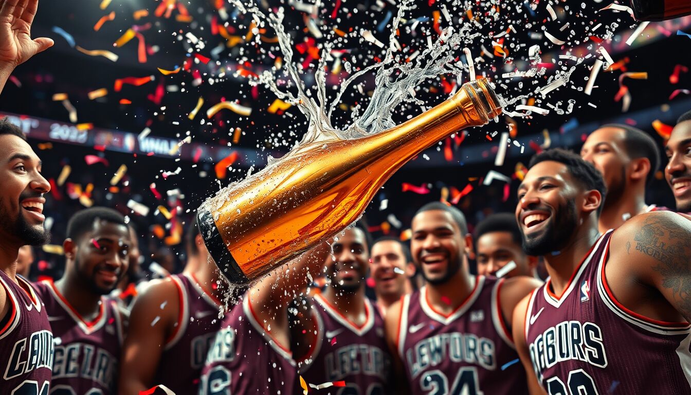 NBA Finals: Come la Celebrazione con Champagne è Diventata un Momento di Marketing Indimenticabile