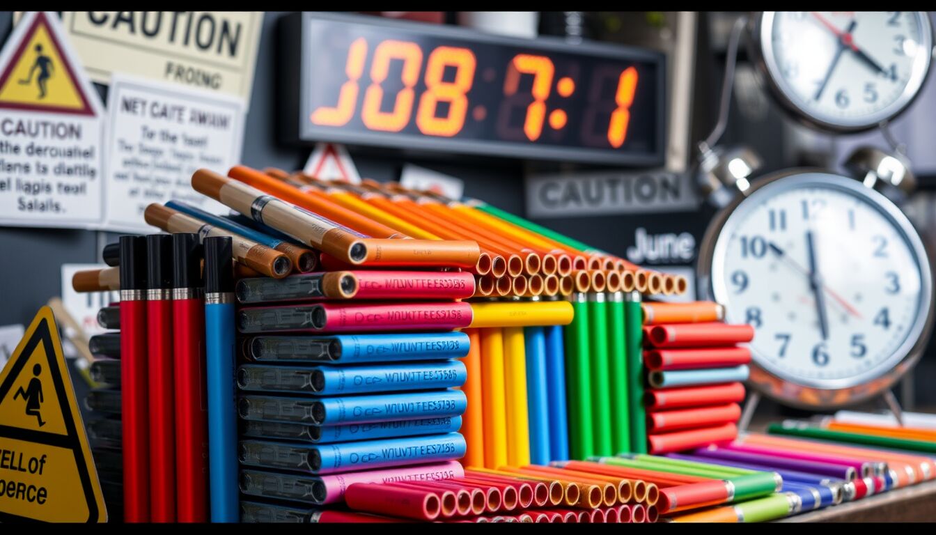 Sigarette Elettroniche Monouso Regno Unito Stop dal 1° Giugno Nuove Normative e Impatti