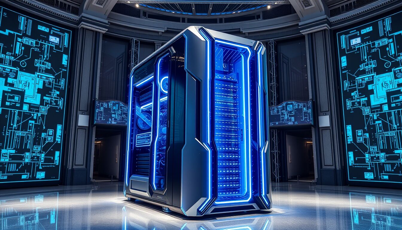 Super computer a Chiasso nel palazzo storico di Credit Suisse innovazione tecnologica e futuro digitale