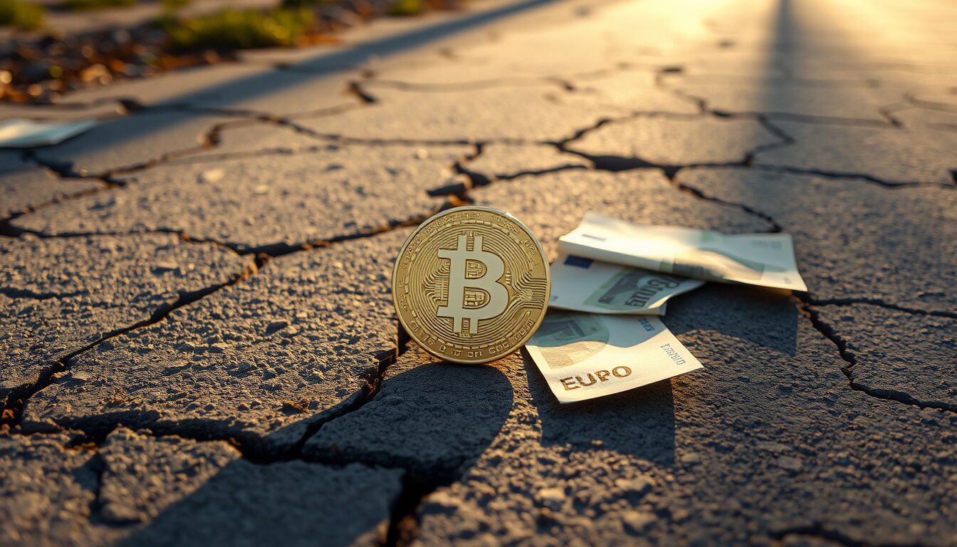 Bitcoin crolla in euro a livelli minimi da giugno per effetto delle mosse delle balene