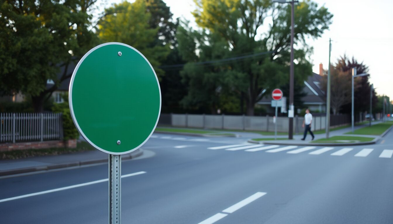 Cartelli stradali rotondi con bordo verde significato e ubicazione per una guida completa alla segnaletica