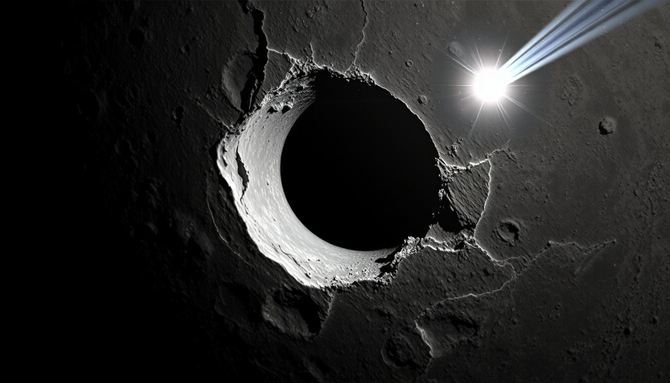 Luna colpita da meteorite meteorite spettacolare scoperto nel video del bagliore notturno