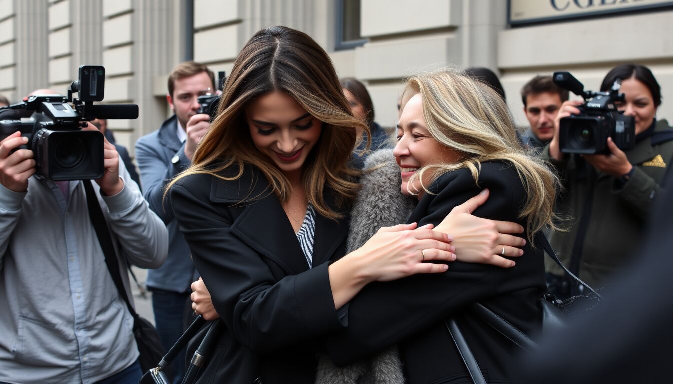 Chiara Ferragni prosciolta nel Pandoro Gate, abbraccio liberatorio con la madre fuori dal tribunale di Milano