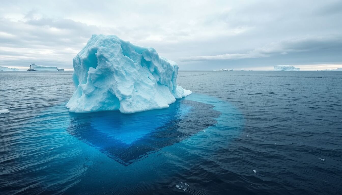 Iceberg colossale rivela misterioso lago interno: la scoperta che riscrive le mappe dell’Antartide
