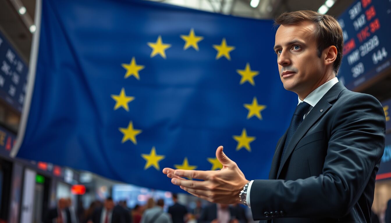 Macron sfida i dazi: risposta unita dell’Europa scuote i mercati e cambia la partita commerciale