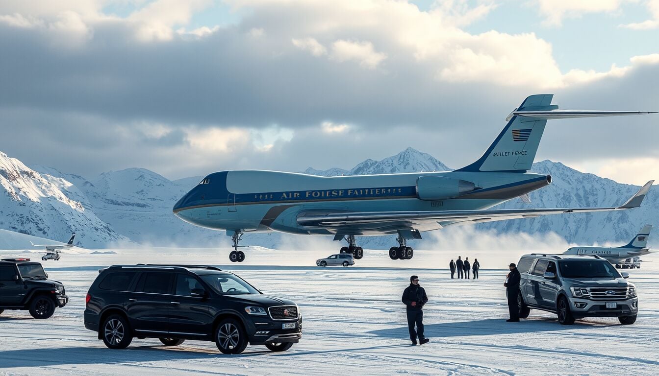 Trump domina il WEF: sbarco spettacolare tra Air Force One, elicotteri e limousine che fanno discutere